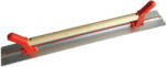 MOB IUS Rigle de tencuire cu o latura dintata şi maner de lemn + PVC, 1000×100mm (226816)