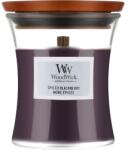 WoodWick Lumânare parfumată în suport de sticlă - WoodWick Hourglass Candle Spiced Blackberry 85 g