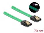 Delock 82112 SATA kábel 0, 7 M SATA 7-pin Zöld (82112)