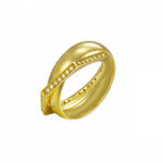 JOOP! Női gyűrű ezüst arany cirkónia Edged JPRG90779B 55 (17.5 mm Ø)