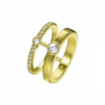 JOOP! Női gyűrű nemesacél arany DELICATE JPRG00003B1 59 (18.8 mm Ø)