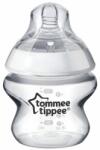 Tommee Tippee Бебешко стъклено шише Tommee Tippee Easi Vent - 150 ml, с биберон 1 капка (TT.0015) - ozone