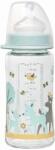 Nip Бебешко стъклено шише NIP - Flow M, 0 м+, 240 ml, boy (4000821350632) - ozone