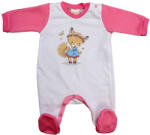 Asti Belül bolyhos hosszú ujjú kislány rugdalózó Rókalány mintával