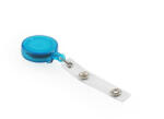  Névjegykitűzőhöz akasztós tartó, kék kihúzható kerek 60cm, zsinórral, patentos Bluering® - toptoner