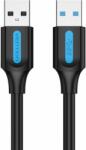 Vention CONBI USB-A apa - USB-A apa 3.0 Adat és töltő kábel - Fekete/Kék (3m) (CONBI)