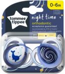 Tommee Tippee Suzeta ortodontica Tommee Tippee - Night, 0-6 luni, narval (TT.0085.001)