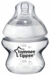 Tommee Tippee Biberon din sticla Philips Avent Natural, Easi Vent - 150 ml, cu tetina 1 picatura, flux lent (TT.0015)