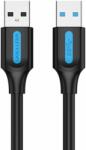 Vention CONBF USB-A apa - USB-A apa 3.0 Adat és töltő kábel - Fekete/Kék (1m) (CONBF)