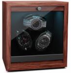 Klarstein Brienz 3, cutie de întors ceasuri, 3 ceasuri, 4 moduri, aspect de lemn, lumină interioară albastră (WW3-UhreBrien3) (WW3-UhreBrien3) - electronic-star