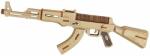 Woodcraft Construction Kit Woodcraft Puzzle 3D din lemn Pistol-mitralieră AK47 (DDXC-G007H)