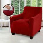 Timelesstools Fotel-, és kanapévédő huzat több típusban-Fotelhez-piros (HOP1001099-2)