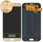 Samsung Galaxy A7 A720F (2017) - Ecran LCD + Sticlă Tactilă (Gold Sand) - GH97-19723B, GH97-19811B Genuine Service Pack, Gold