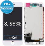 Apple Ecran In-Cell pentru iPhone 8, SE (2020), SE (2022), White, Sticlă tactilă cu ramă, FixPremium, White