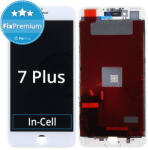 Apple Ecran In-Cell pentru iPhone 7 Plus, White, Sticlă tactilă cu ramă, FixPremium, White