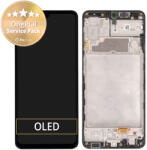 Samsung Galaxy A22 A225F - Ecran LCD + Sticlă Tactilă + Ramă (Black) - GH82-25944A Genuine Service Pack, Black