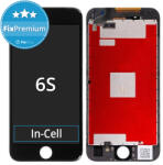 Apple Ecran In-Cell pentru iPhone 6S, Black, Sticlă tactilă cu ramă, FixPremium, Black