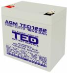 TED Electric Acumulator AGM VRLA 12V 5, 2A High Rate 90mm x 70mm x h 98mm F2 TED Battery Expert Holland TED003287 (10) / TED1252 (TED003287)