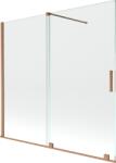 Mexen Velar, 2 szárnyas eltolható kádparaván 170 x 150 cm, 8mm átlátszó üveg, rézmatt, 896-170-000-01-65 (896-170-000-01-65)