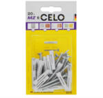 CELO MZ univerzális műanyag dübel 6 x 29 + 4, 5 x 40 facsavar (20 db) (56MZSZ20)