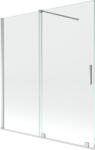 Mexen Velar, 2 szárnyas eltolható kádparaván 150 x 150 cm, 8mm átlátszó üveg, króm profil, 896-150-000-01-01 (896-150-000-01-01)
