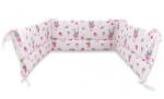  Baby Shop fejvédő kiságyba - rózsaszín róka és nyuszi - babyshopkaposvar