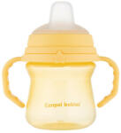 Canpol babies FirstCup itatópohár szilikonos ivócsőrrel 150ml 6h - Sárga - babylion