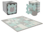 KinderKraft Covoras De Joaca Kinderkraft Luno Shapes, Puzzle 3d, Spuma, Mint (kplush00min0000) - nebunici