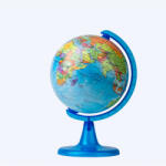 SchoolArt Műanyagtalpas Földgömb Politikai 15 cm Átmérővel (42152)