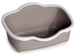  STEFANPLAST Chic Open 56x38, 5x26cm macska WC levehető peremmel fehér/világos barna - cobbyspet