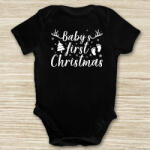 Partikellékek Baby First Christmas karácsonyi baba body