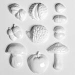 ArtExport Hobbyművész műanyag öntőforma - alma, süni, gombák, 10 db