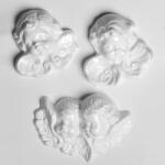 ArtExport Hobbyművész műanyag öntőforma - angyalfejek, 3 db