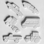 ArtExport Hobbyművész műanyag öntőforma - autók, 6 db