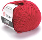 YARNART JEANS - Matt piros - 051