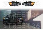 Tuning - Specials Faruri Full Angel Eyes LED DRL compatibil cu BMW Seria 3 F30 F31 Sedan Touring (2012-2016) Negre (6284)