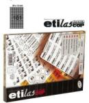 Etilux Etichete autoadezive 161/A4, 25 x 12 mm, 100 coli/top - colturi rotunjite, ETILASCOP - albe (31800016) - officeclass