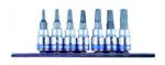  King Tony 7 részes 1/4˝-os furatos torx bitfejkészlet sínen 2107PR (2107PR)