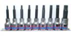  King Tony 9 részes 1/2˝-os torx bitfejkészlet L=80mm, sínen 4119PR10 (4119PR10)