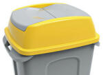 PLANET Hippo hulladékgyűjtő szemetes FEDÉL, műanyag, sárga, 50L (ALUP220SX)