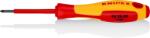 KNIPEX Отвертка PZ 0, VDE 1000V жълто-червена ръкохватка 162мм, Knipex (K982500) - yavor-m