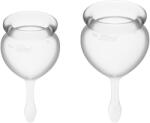 SATISFYER менструална чашка Satisfyer Feel Good прозрачна опаковка от 2 броя