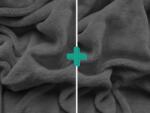  2x Cocolino microplus cu elastic SOFT 90x200 cm gri inchis