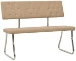 vidaXL Bancă 110 cm cappuccino 325861