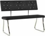 vidaXL Bancă 110 cm negru 325869