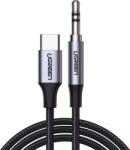 UGREEN CM450 USB-C 3, 5 mm-es mini jack 3, 5 mm-es AUX kábel, 1 m (fekete) (20192) - scom