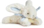 Doudou Iepuraș de pluș Lapin Bonbon Doudou et Compagnie albastru 16 cm în ambalaj cadou de la 0 luni (DC3376)