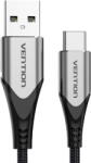 Vention USB 2.0 A to USB-C 3A cable 0.25m Vention CODHC gray (34974) - vexio