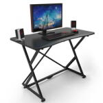 TECHLY Birou Gaming Techly Gaming Desk for PC with Angular Ergonomic Edge Black (108460) - vexio