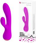 Pretty Love Vibartor Pretty Love Zachary, 12 Moduri Vibratii, Silicon, USB, Mov, 17.8 cm Vibrator